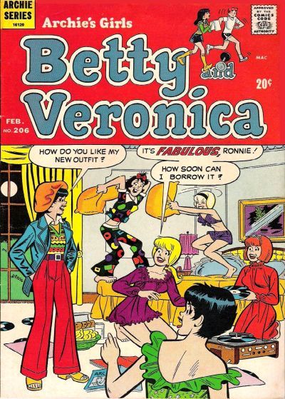 Archie's Girls Betty and Veronica #206 Comic