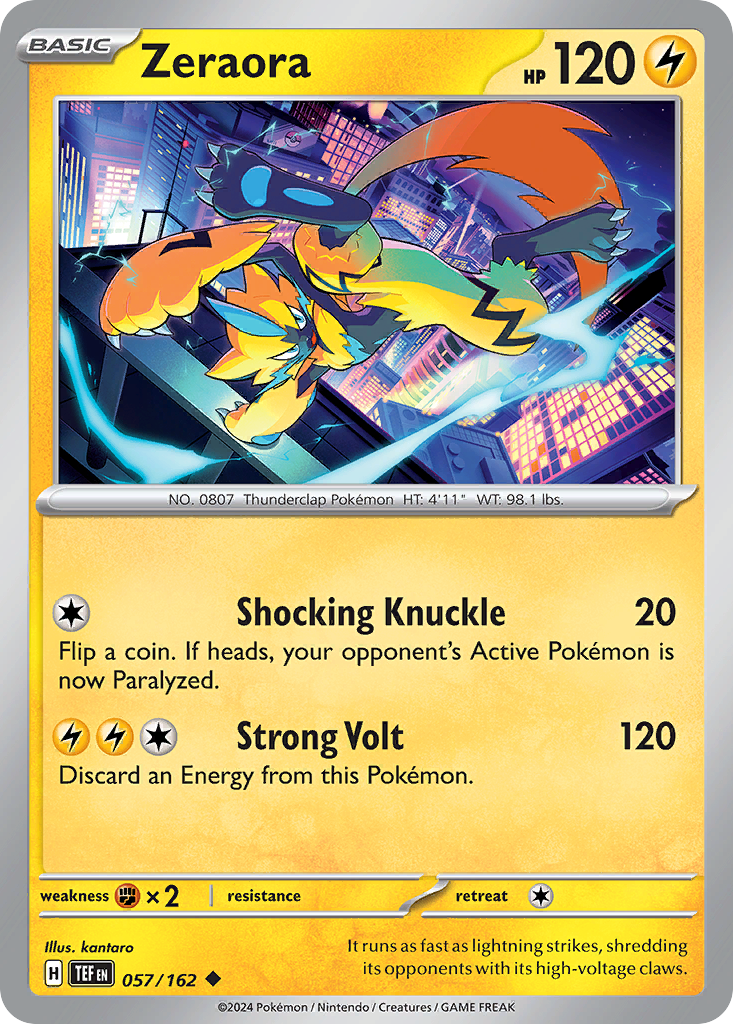 Zeraora (57/162) - Temporal Forces Pokémon Card