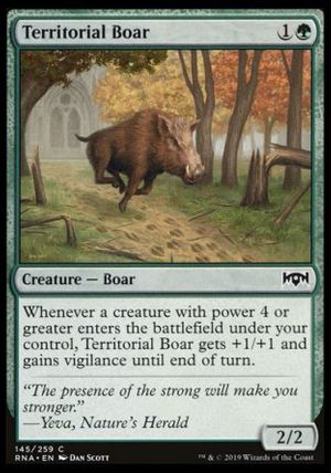 Territorial Boar (Ravnica Allegiance)