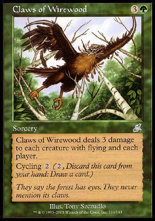 Claws of Wirewood (Scourge) Trading Card