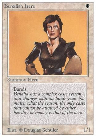 Benalish Hero (Unlimited) Trading Card