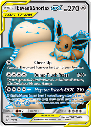 Eevee & Snorlax GX (171/181) - Team Up
