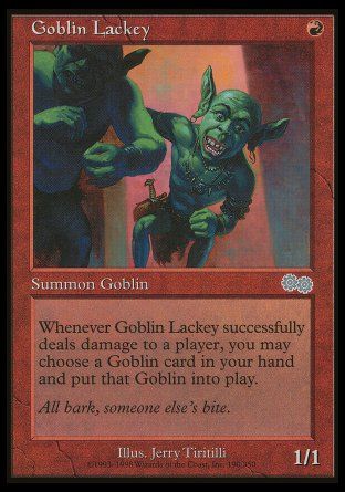 Goblin Lackey (Urza's Saga) Trading Card