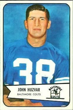 John Huzvar 1954 Bowman #2 Sports Card