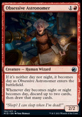 Obsessive Astronomer (Innistrad: Midnight Hunt) Trading Card