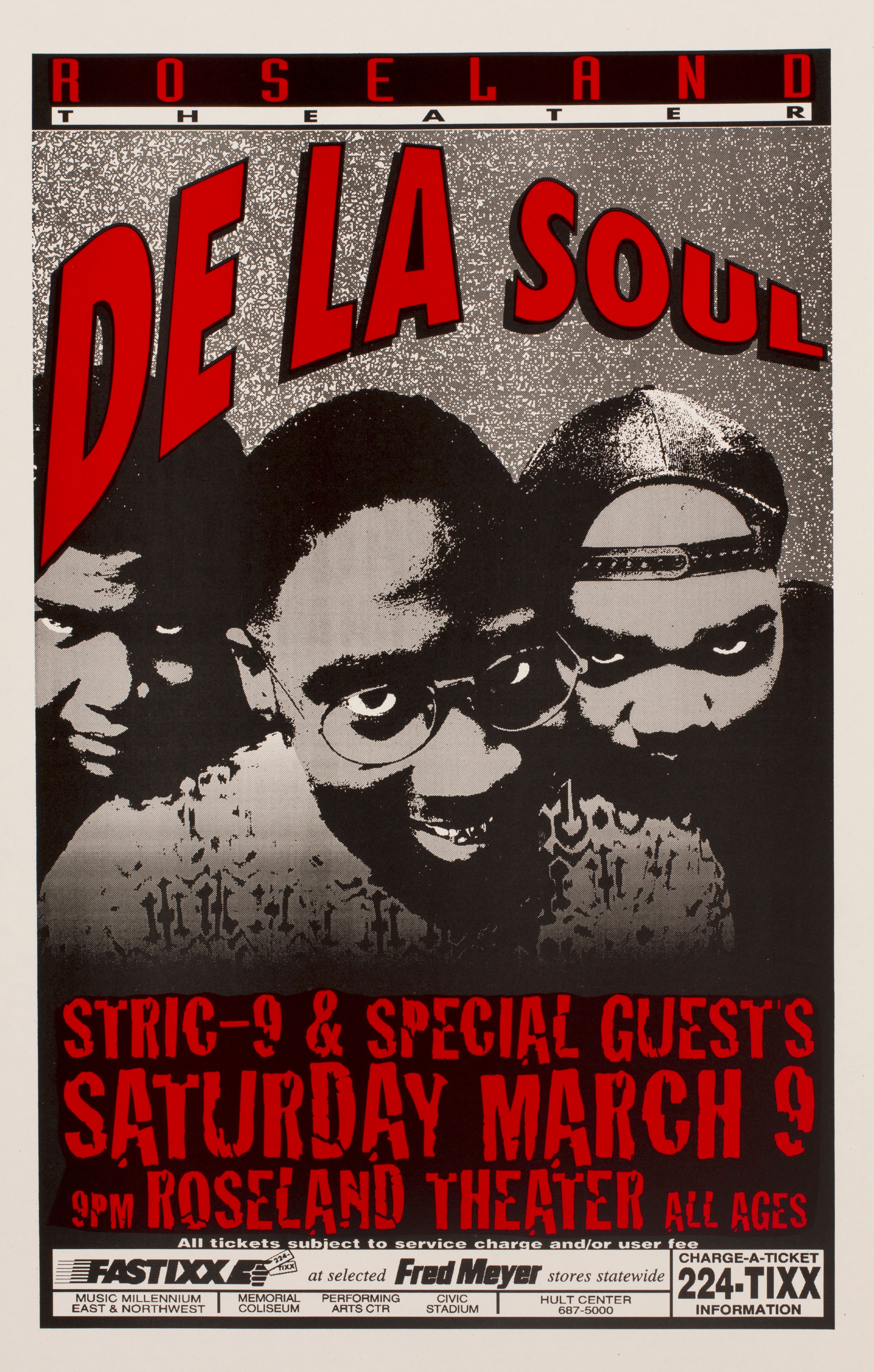 MXP-96.1 De La Soul Roseland Theater 1996 Concert Poster