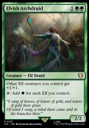 Elvish Archdruid (The Lord of the Rings Commander Decks) Trading Card