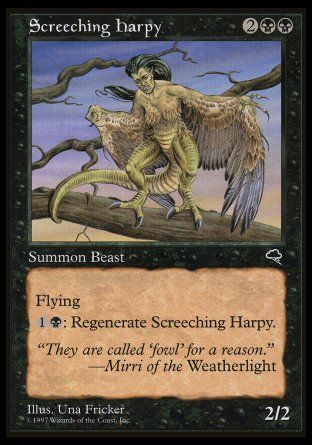 Screeching Harpy (Tempest) Trading Card