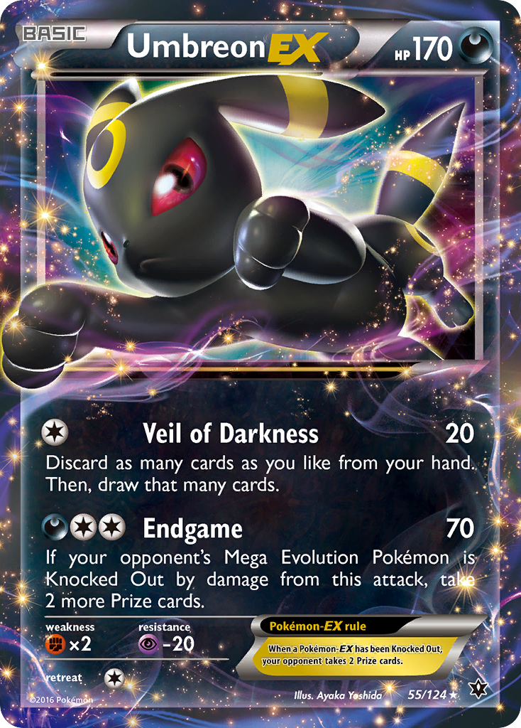 Umbreon EX (55/124) - Fates Collide Pokémon Card