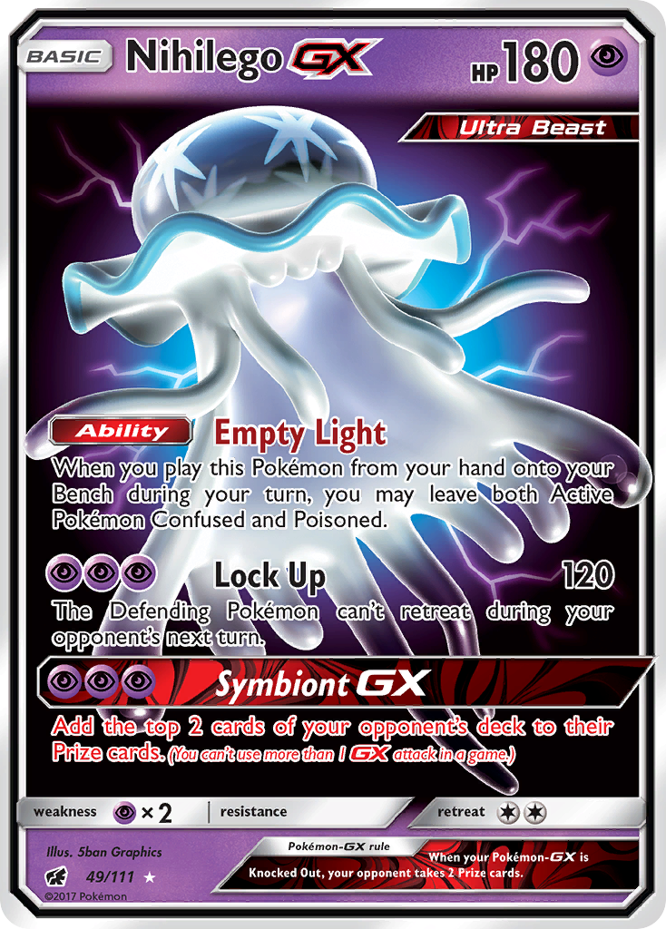 Nihilego GX (49/111) - Crimson Invasion Pokémon Card