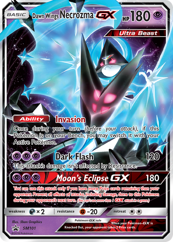 Dawn Wings Necrozma GX (SM101) - SM Black Star Promos