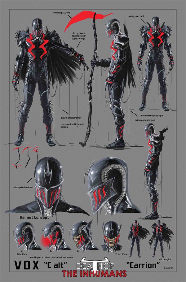 Death of the Inhumans #1 (Andrews Design Variant)