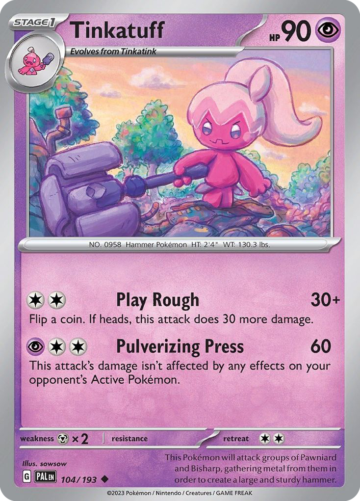 Tinkatuff (104/193) - Paldea Evolved Pokémon Card