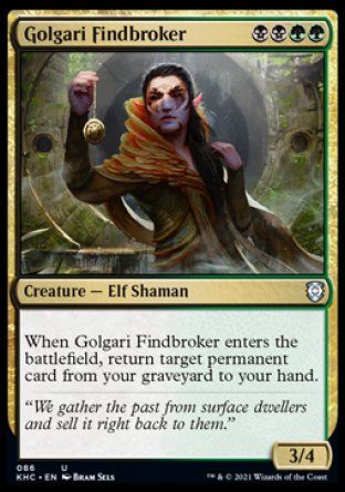 Golgari Findbroker (Kaldheim Commander Decks) Trading Card