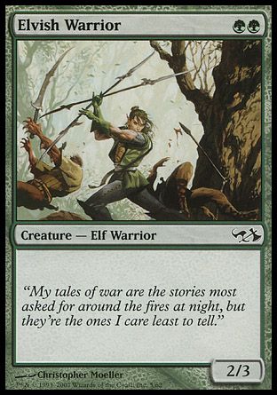 Elvish Warrior (Elves vs. Goblins) Trading Card