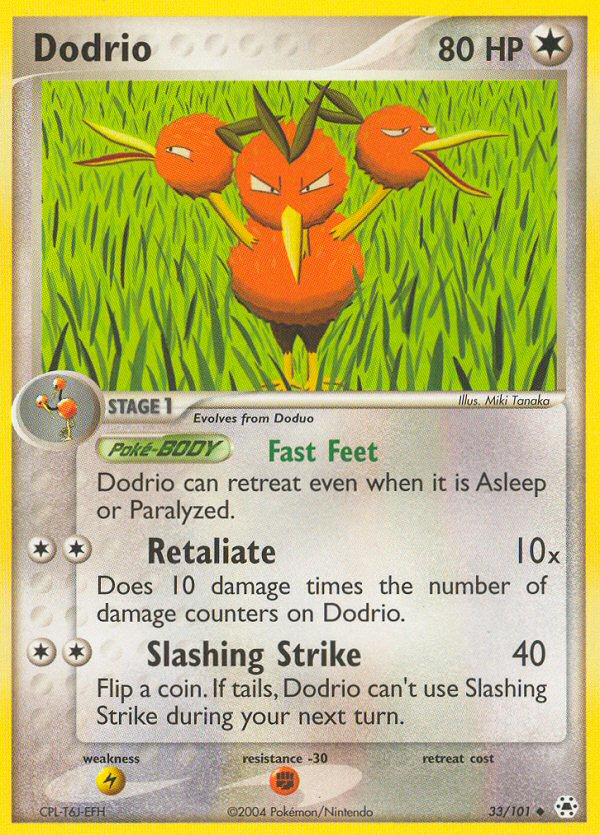 Dodrio (33/101) - Hidden Legends Pokémon Card