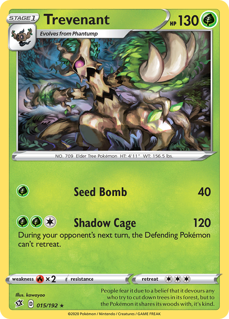 Trevenant (15/192) - Rebel Clash Pokémon Card