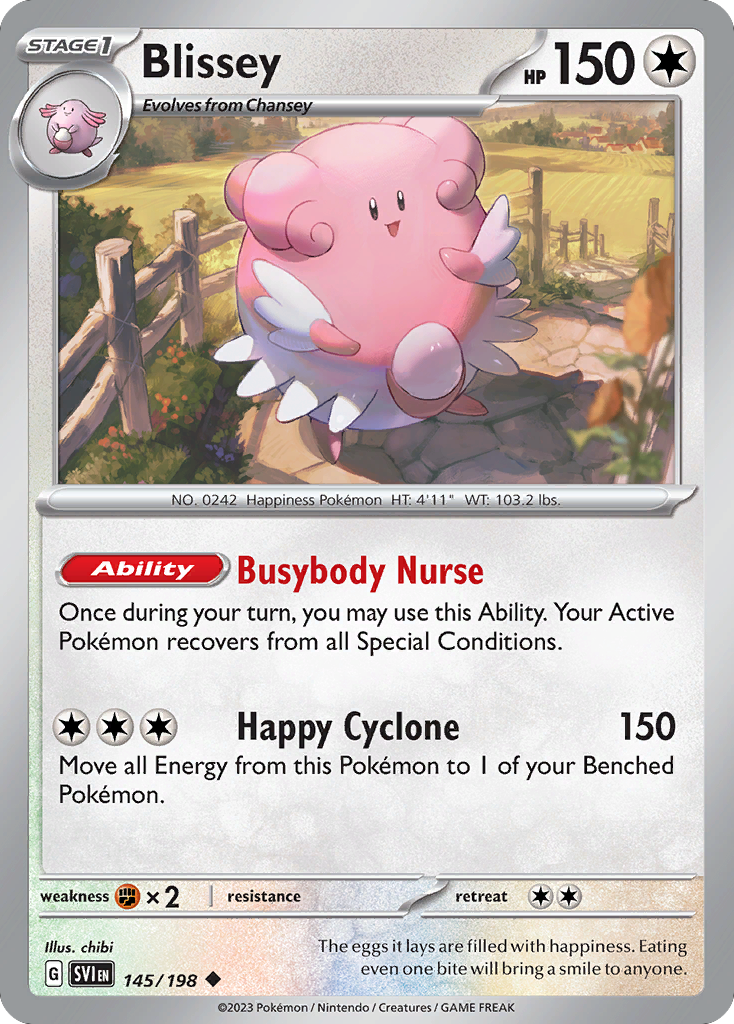 Blissey (145/198) - Scarlet & Violet Pokémon Card