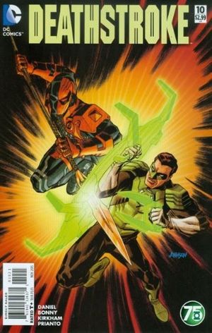 Deathstroke #10 (Green Lantern 75 Variant Cover)