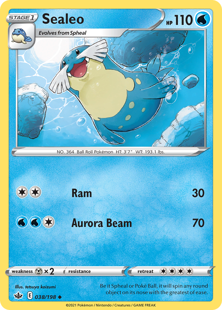 Sealeo (38/198) - Chilling Reign Pokémon Card