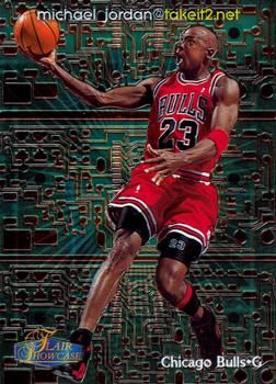 Michael Jordan 1998  Flair Showcase - #13 TN Sports Card