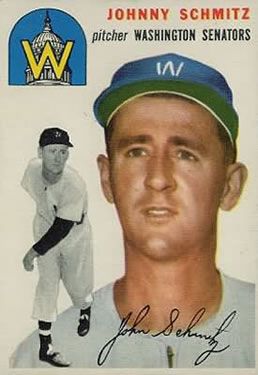 Johnny Schmitz 1954 Topps #33 Sports Card