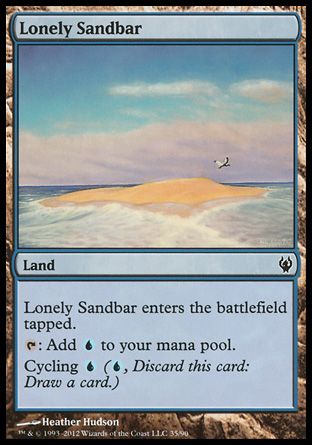 Lonely Sandbar (Izzet vs. Golgari) Trading Card