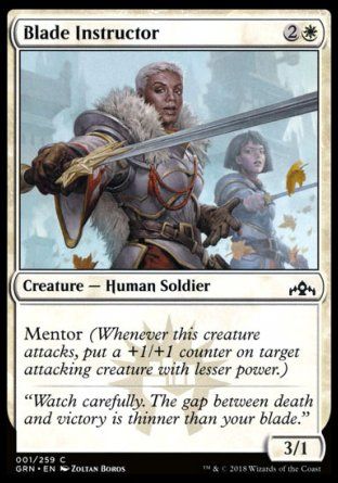 Blade Instructor (Guilds of Ravnica) Trading Card