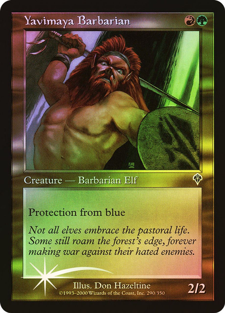 Yavimaya Barbarian (Invasion - Foil) Trading Card