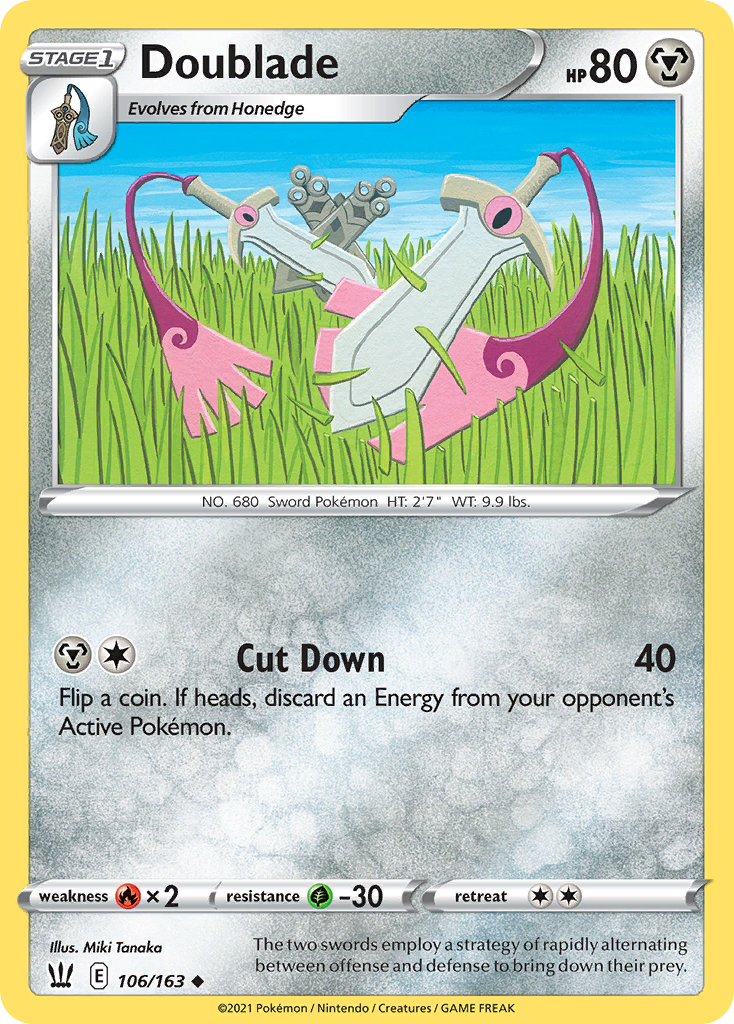 Doublade (106/163) - Battle Styles Pokémon Card