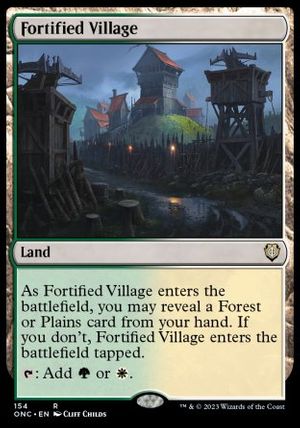 Fortified Village (Phyrexia: All Will Be One Commander Decks)