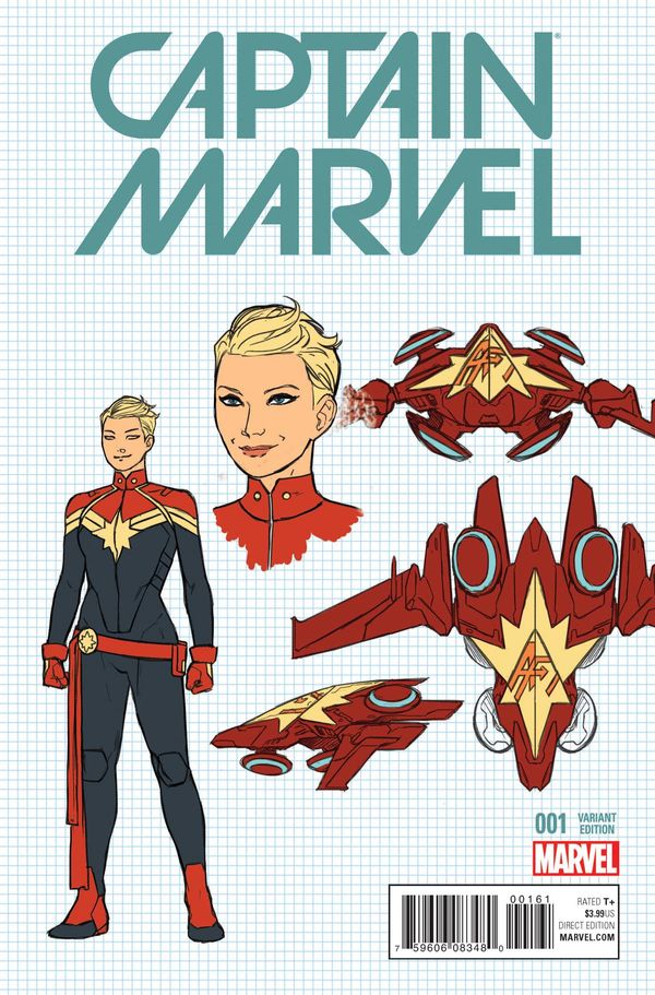 Captain Marvel #1 (Anka Design Variant)