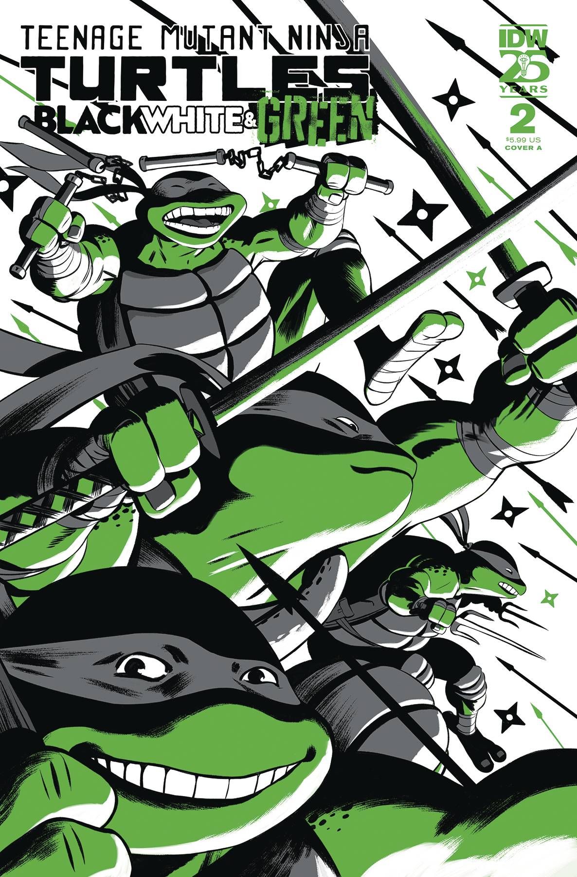 Teenage Mutant Ninja Turtles: Black, White, & Green #2 Comic