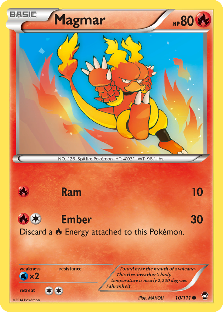 Magmar (10/111) - Furious Fists Pokémon Card