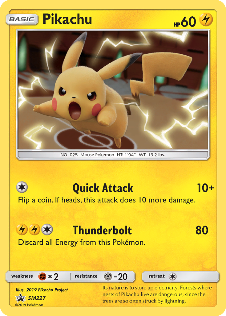 Pikachu (SM227) - SM Black Star Promos Pokémon Card