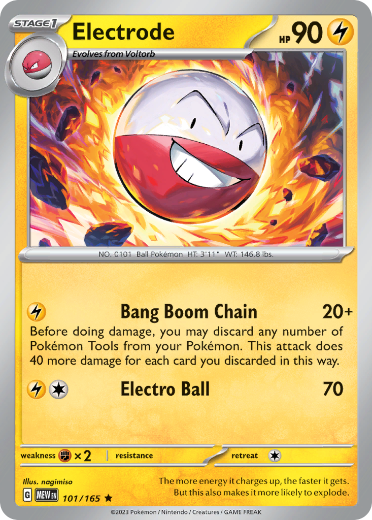 Electrode (101/165) - 151 Pokémon Card