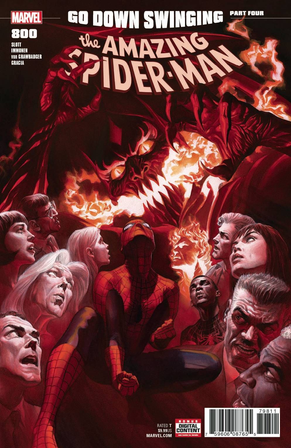 The Amazing Spider-Man #800 John Cassaday Retailer Incentive Variant cover NM