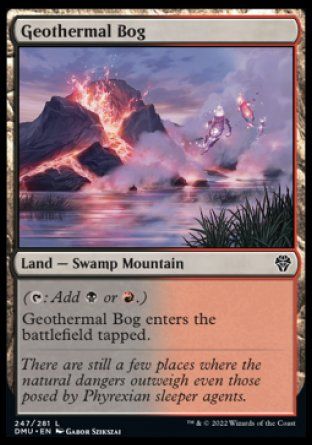 Geothermal Bog (Dominaria United) Trading Card