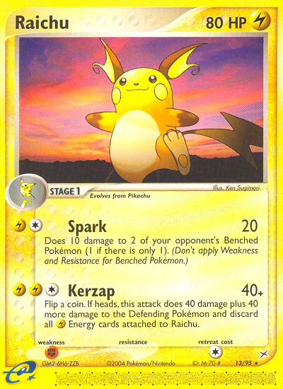 Raichu (13/95) - Team Magma vs Team Aqua Pokémon Card