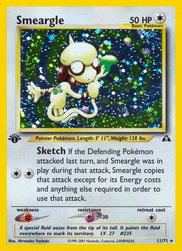 Smeargle (11/75) - Neo Discovery Pokémon Card