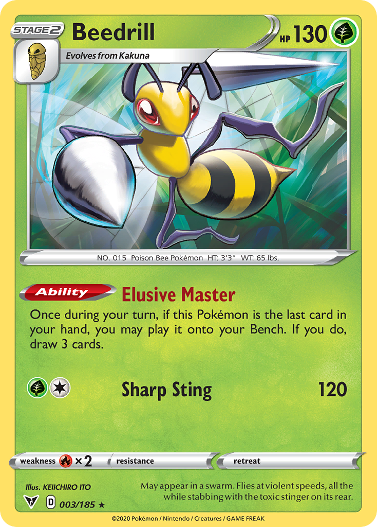 Beedrill (3/185) - Vivid Voltage Pokémon Card