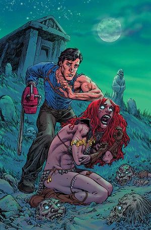 Red Sonja vs. the Army of Darkness #4 (Cvr E Tom Raney Virgin Metal Premium Var)