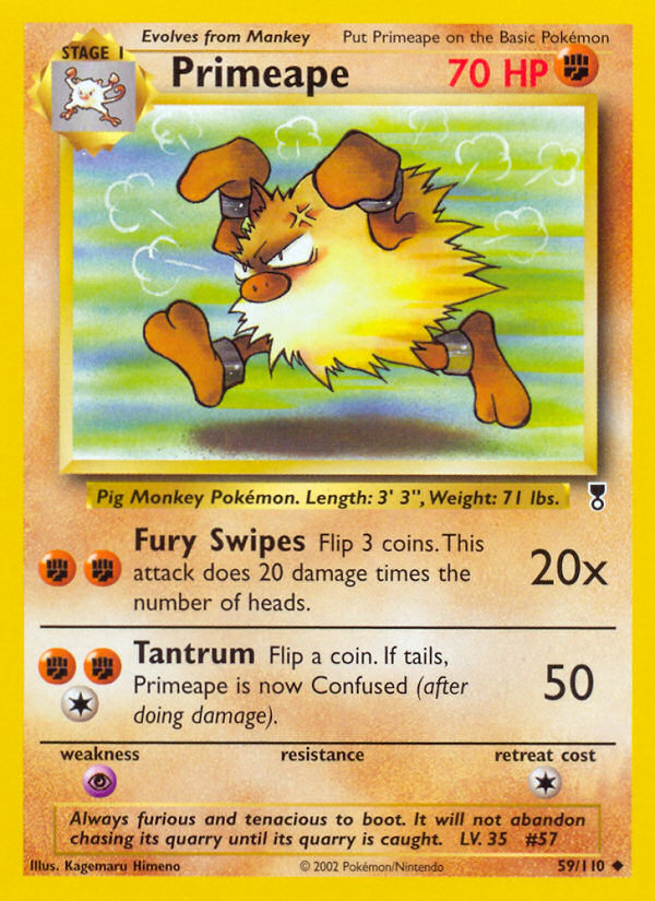 Primeape (59/110) - Legendary Collection Pokémon Card