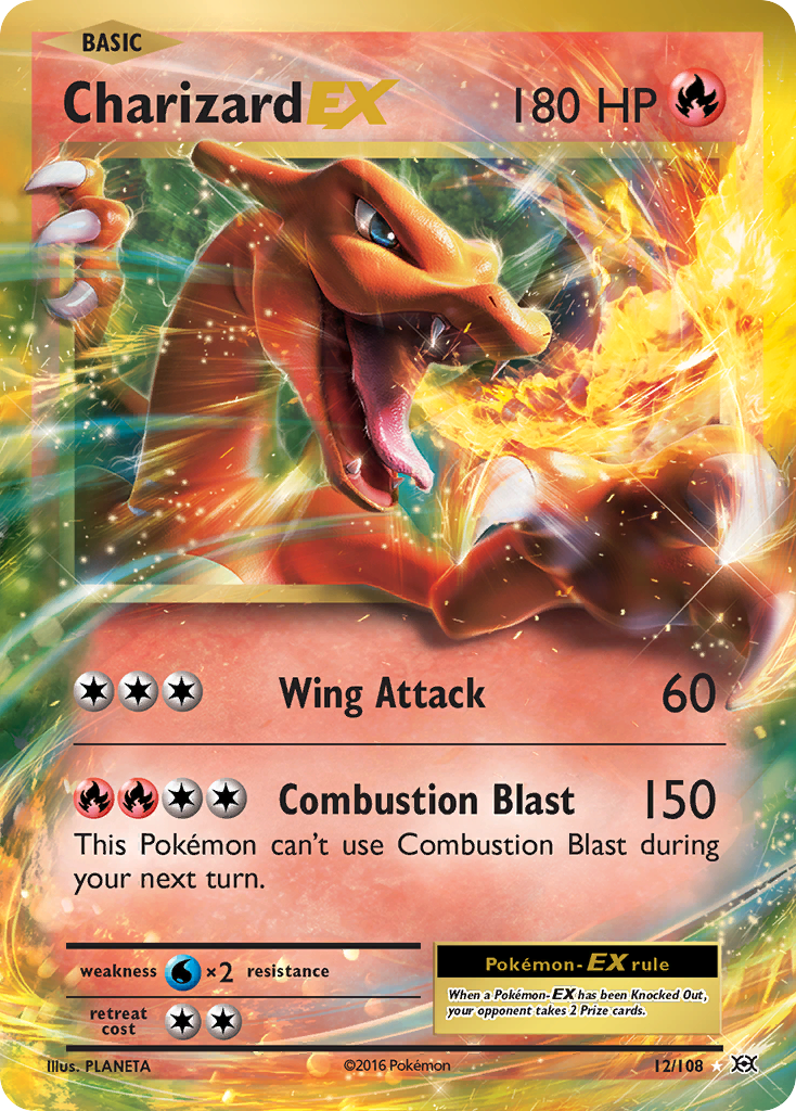 Charizard EX (12/108) - Evolutions Pokémon Card