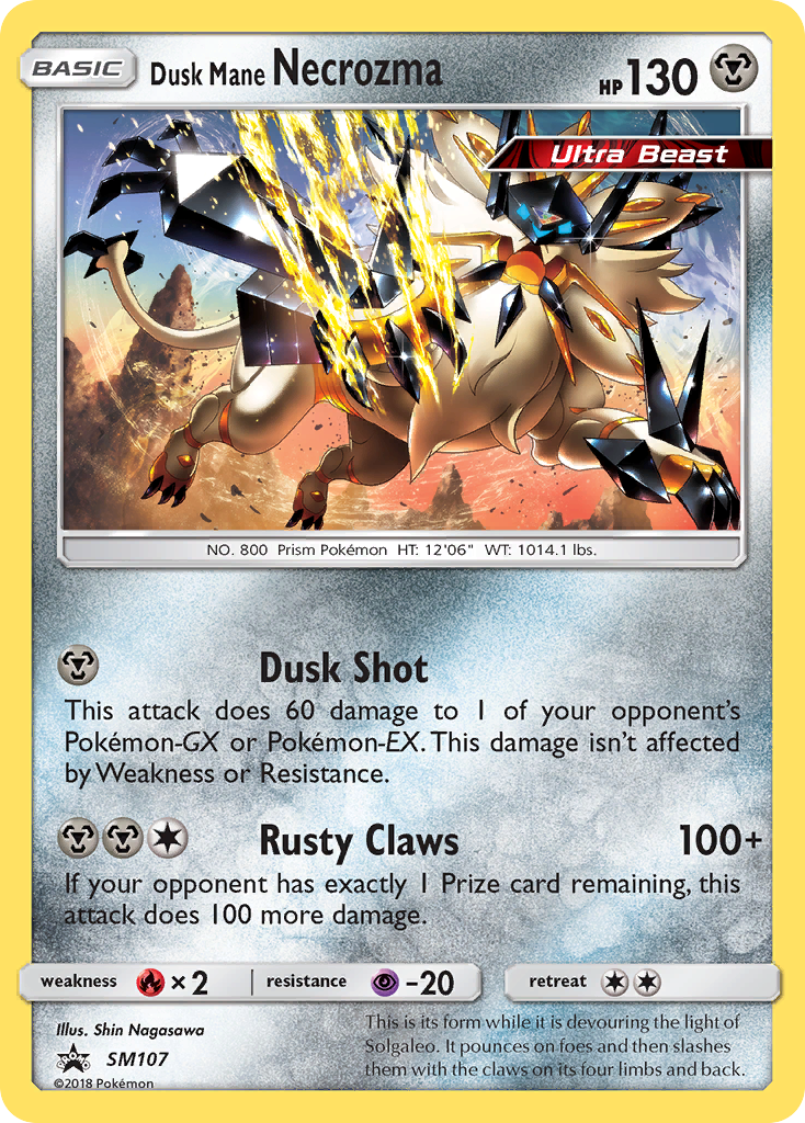 Dusk Mane Necrozma (SM107) - SM Black Star Promos Pokémon Card