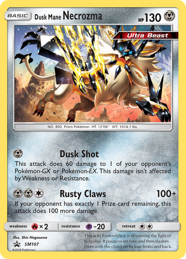 Dusk Mane Necrozma (SM107) - SM Black Star Promos