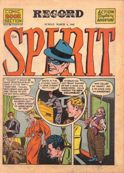 Spirit Section #3/4/1945 Comic
