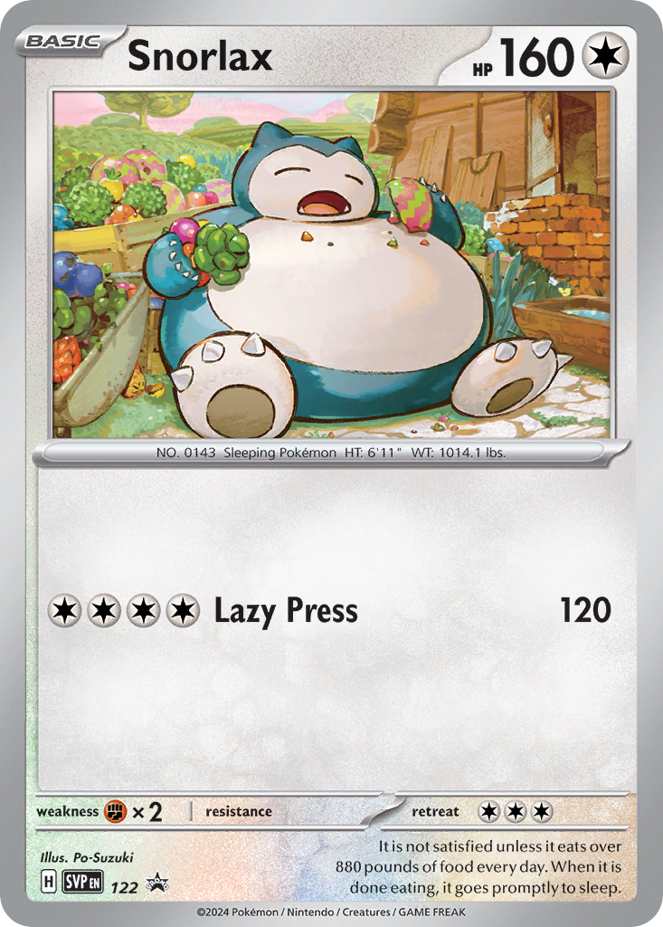 Snorlax (122/148) - Scarlet & Violet Black Star Promos Pokémon Card