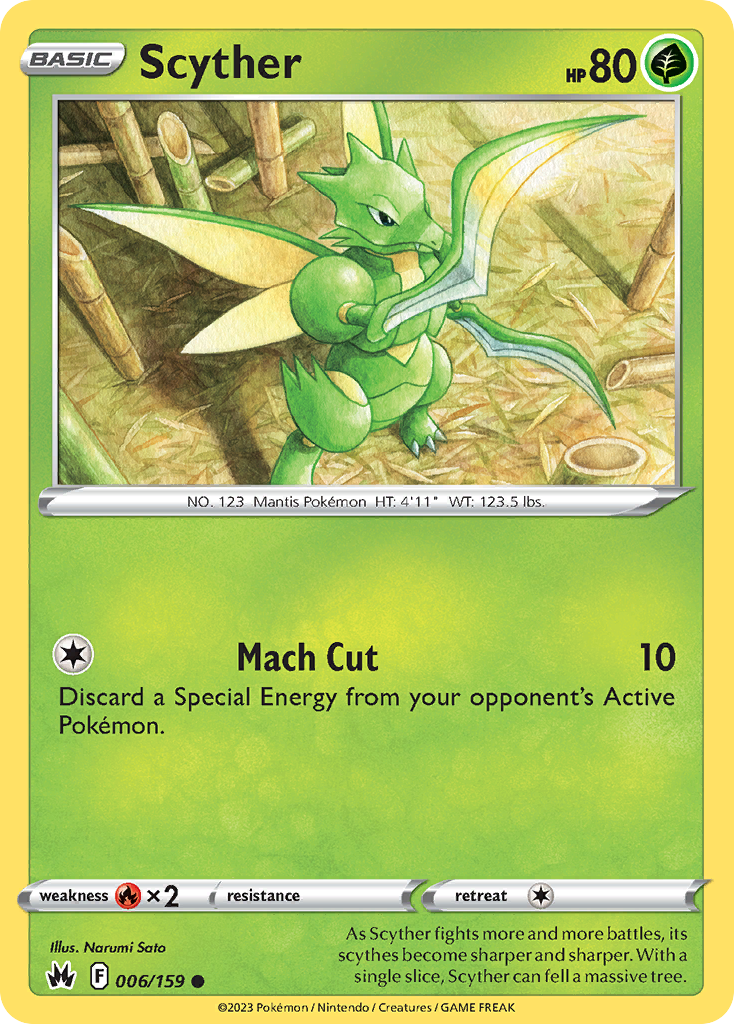 Scyther (6/159) - Crown Zenith Pokémon Card