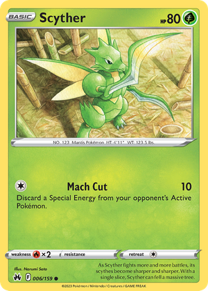 Scyther (6/159) - Crown Zenith